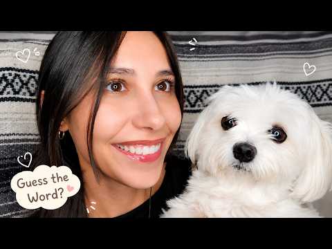 ASMR | Tracing Secret Words on Your Face… Can You Guess Them? ✨ (Feat. My Puppy 🐶)