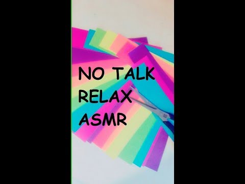 No Talking Relaxing Cutting paper |ASMR