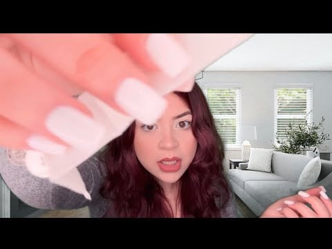 ASMR worst reviewed makeup artist does your makeup *she’s a fraud 😟* fast and aggressive