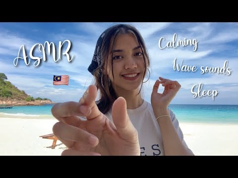 ASMR - At The Beach | Relaxation & Plucking bad energy (Malaysia)