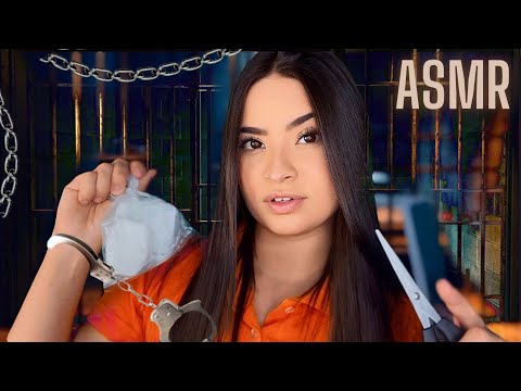 ASMR:CORTEI SEU CABELO NA PRISÃO POR R$ 5 REAIS! 💵🔗