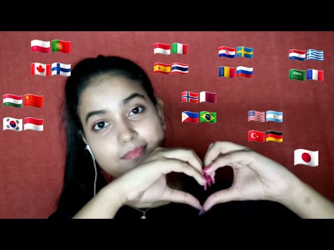 ASMR Whispering "Favourite" in 25+ Different Languages