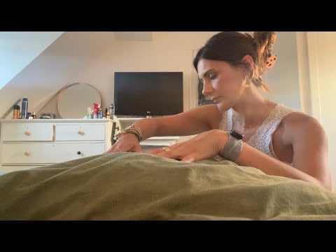 ASMR Crinkle Back Massage, Face & Hair Brushing for You to Relax 💤