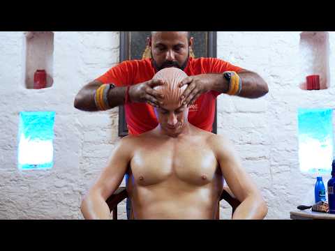 Intellectual Head Massage by Reiki Master | Indian Barber