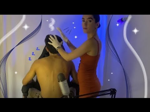 ASMR MASSAGEM APLICADA NAS COSTAS EM PESSOA REAL| Pt 2 #asmr #massagem