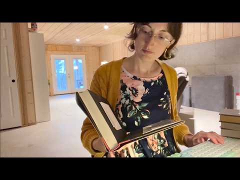 💤 Library Sounds | ASMR Whispered Roleplay | Book Dust Jacket Crinkles, Typing, Writing