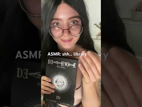 shhh... library 🤍#asmr #girlfriendasmr #libraryasmr #whisper #tingles