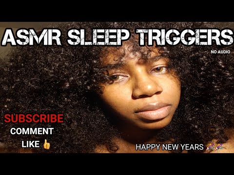 Asmr sleep triggers + Light brushing, Finger movement up close attention - no talking