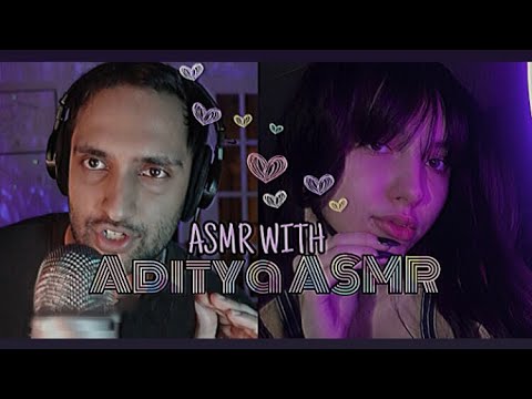 ASMR COLLAB WITH @Aditya ASMR  • Merging 9 triggers • АСМР коллаб