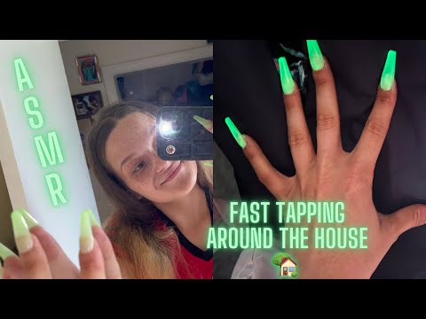 ASMR tapping & scratching long nails 💅 lofi - lots of textures