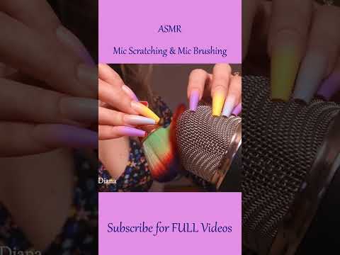 ASMR Mic Scratching & Mic Brushing ❤️ #shorts #asmr