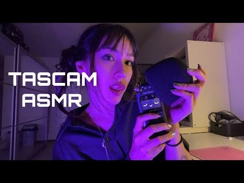 ASMR ☆ TINGLY TASCAM TRIGGERS (mouth sounds, hand movements, mic cover, biting,..)