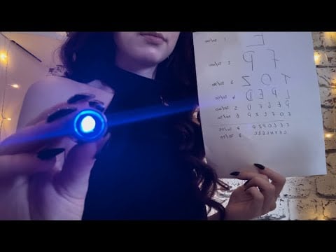 ASMR - Relaxing + Sleepy Eye Exam 😴