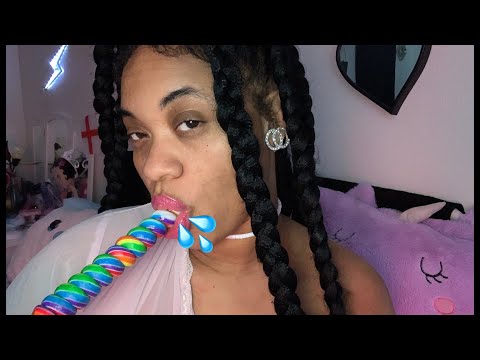 ASMR 👅💦L👅cking Lollipop