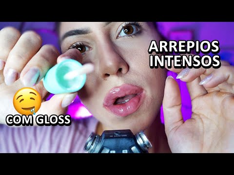 ASMR: APLICANDO GLOSS PARA TE CAUSAR SONO E ARREPIOS