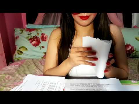 Paper Sorting [Tearing, Ripping] ASMR