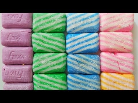 Dry Soap carving ASMR/ Semi dry soap/relaxing sounds/ Satisfaction ASMR video/Cutting soap