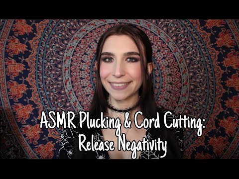 ASMR Plucking & Cord Cutting: Release Negativity | Reiki Healing