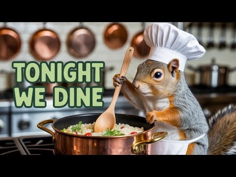 Squirrel vs Cat: The Ultimate Kitchen Showdown!