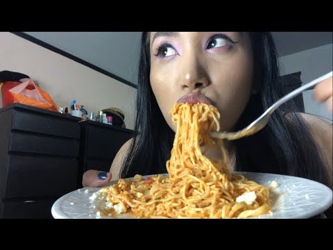 ASMR SPAGHETTI MUKBANG / EATING SHOW / NO TALKING