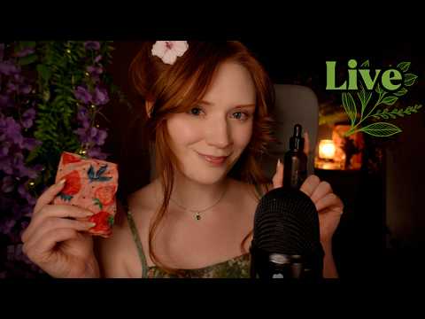 ASMR Clicky Whisper & Mouth sounds, Mic scratching, Jellyfish, Eye cleaning, Kisses, Coconut rain🥰