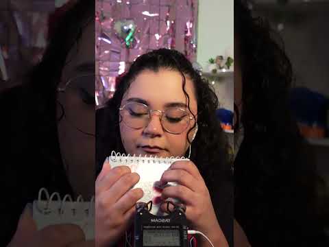 ASMR Tapping no caderno