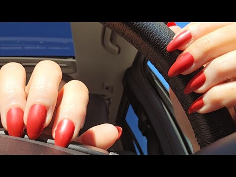 ASMR Tapping and Scratching In the Car | Whispered | Lo-Fi