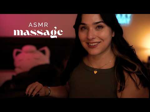 ASMR Rubbing Your Back 🩷 Gentle Massage in Bed with Humming | 1 Hour of Relaxation