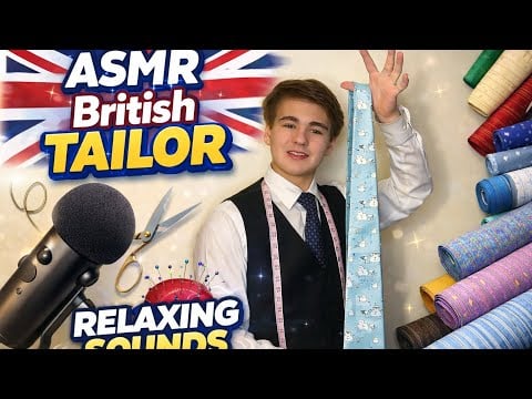 ASMR British Tailor Measures You For Your Promotion Suit 🇬🇧✂️🧵