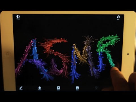 ASMR Electronic Liquid Art Drawing - Whisper