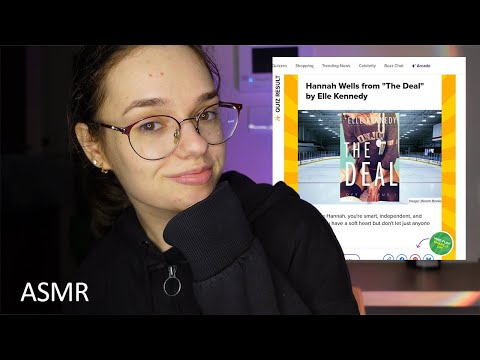 ASMR take bookish Buzzfeed quizzes with me (with close up whispers)