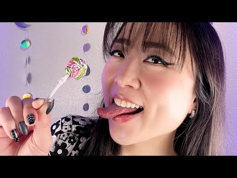 ASMR Lollipop Licking & Sassy Q&A (Asian Accent)(de la Rosa)