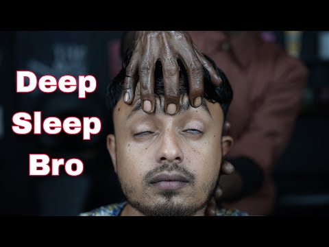 Indian Old School Barber Doing ASMR Super Sleepy Head Massage | Champi Head Massage With Neck Crack