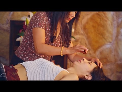 Nelly's ASMR relaxation massage with soft whispering & henna art will help you relax 😌
