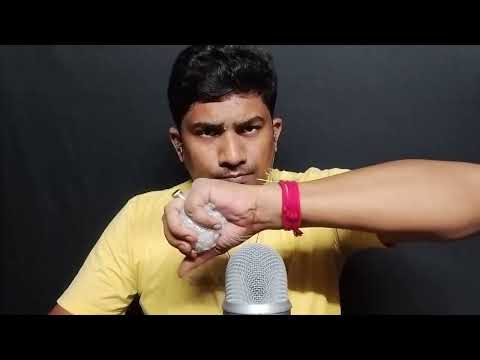 asmr mouth tingles and mic scratching sounds