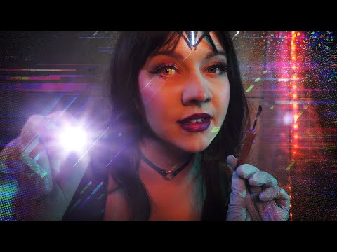 Cyberpunk ASMR / Repairing Your Cyborg Face + Cranial Nerve Exam