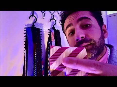 ASMR: Shirt, Tie & Jacket? Suit you, Sir.