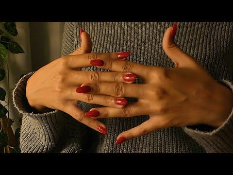 ASMR just some long nails and hand sounds to help you relax 💅✨