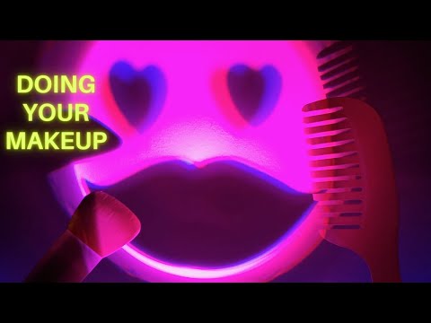 ASMR Lo-Fi Paper Makeup,  Doing Your Makeup, Hair Brushing, Face Brushing - Soft Spoken