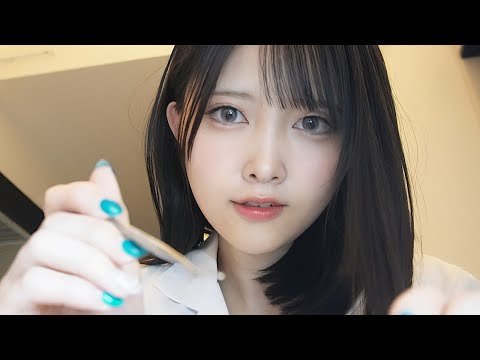 【ASMR】整形外科医ロールプレイ【目に針と系を通す💉（埋没手術）】