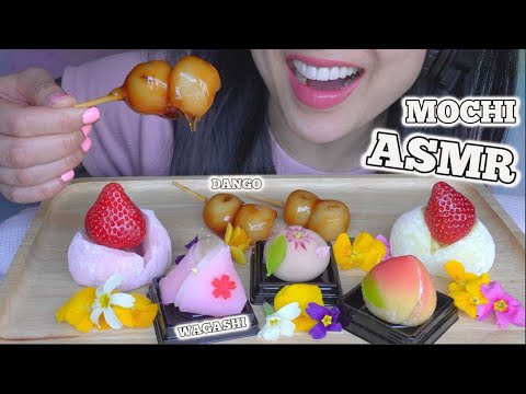 ASMR DANGO + MOCHI + WAGASHI *JAPANESE DESSERT (SOFT EATING SOUNDS) NO TALKING | SAS-ASMR