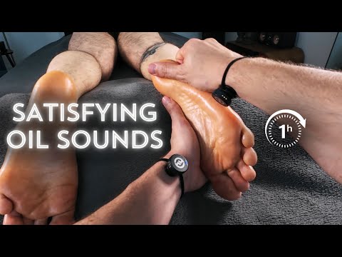 Ultimate 1 Hour Foot, Ankles, Soles, Toes Massage ASMR with Crisp and Real Sounds No Talking