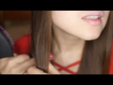 ASMR Update Whispering Hair Brushing Lipstick Applying