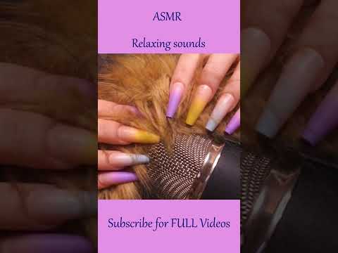 ASMR Artificial Fur Triggers & Mic Scratching ❤️ #shorts #asmr