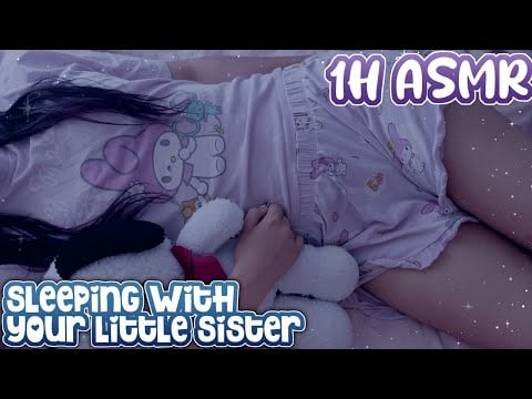 Falling Asleep Next To Your Little Sister ASMR | Soft Breathing  ♡ No Talking Sleep Aid