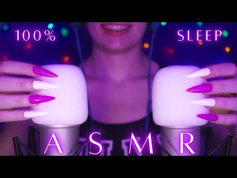 ASMR Sleep Inducing Mic Scratching - Brain Massage with 11 MICS 🎤 & Different Nails 💜 No Talking