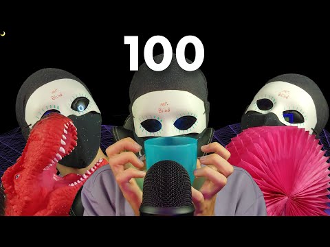 ASMR 100 TRIGGERS IN 1:45