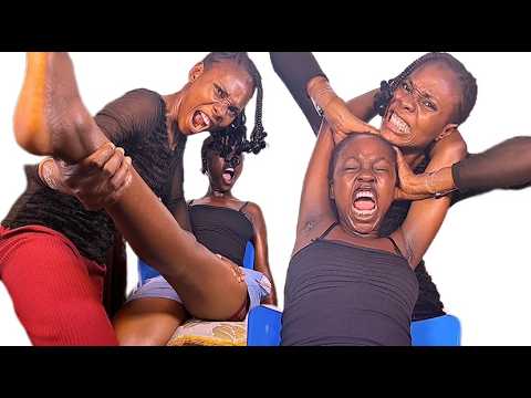 Asmr tickling armpit waxing feet massage, spit painting stomach tickling cleaning deep massage