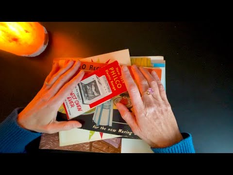 Vintage Waring Blender Recipe Book Flip | ASMR Soft Spoken to Whisper