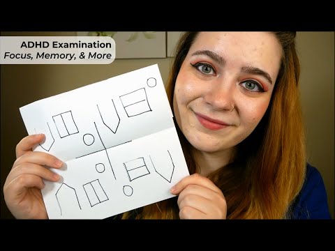 ADHD Examination—Focus Tests, Memory Tests, Follow My Instructions 🩺 ASMR Soft Spoken Medical RP